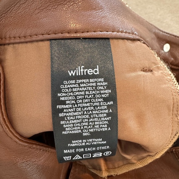 Wilfred Brown Leather Melina Pants - Picture 6 of 6